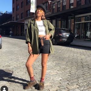 BDG Mom Rise Denim Shorts